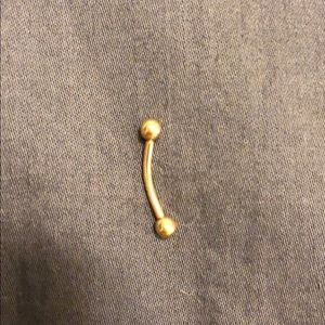 14K gold eyebrow ring